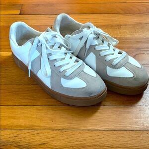 Sincerly Jules White and Gray Sneakers